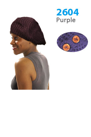 [MG26048] Winter Hat #2604 Purple - pc