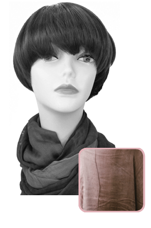[MG34999] Winter Scarf #3499 Dark Brown - pc