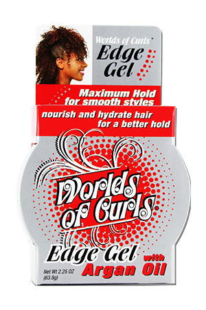 [WOC40401] Worlds Of Curls Edge Gel w/Argan Oil (2.25oz) #15