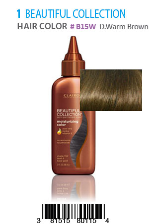 [BCO10173] Beautiful Collection Hair Color #B15W(D.Warm Brown)