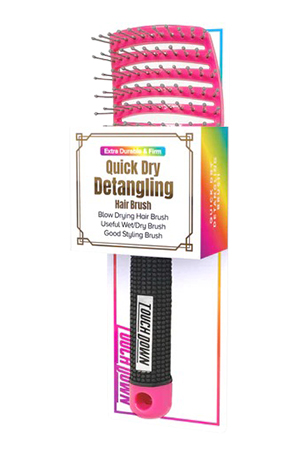 [TOD12063B] Touch Down Quick Dry Detangling Brush PINK #TDB003-PNK