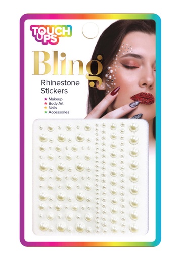 [TOU07317] TouchUps Rhinestone Stickers Pearls #BLG007-dz