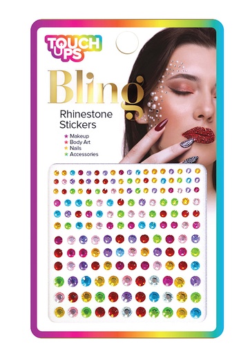 [TOU07316] TouchUps Rhinestone Stickers #BLG006 Rainbow -dz