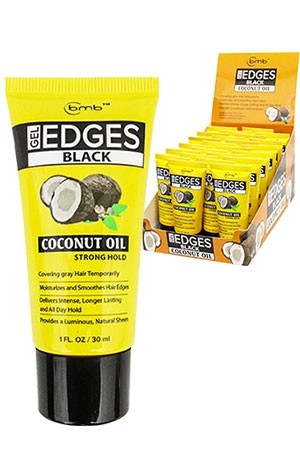 [BMB16901] Bmb Edge Gel(Black)Tube-Coconut Oil(1oz/24/ds)-ds #3