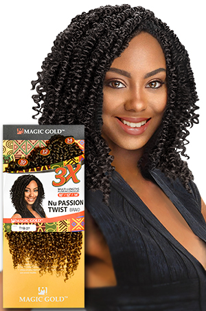 3x Nu Passion Twist Braid 10"12"14"