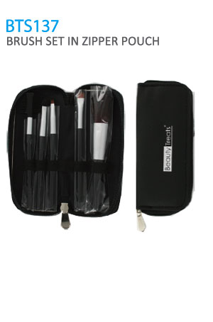 [BTS37014] Beauty Treats 5pc Brush Set in Pouch [BTS137] #52 - pc
