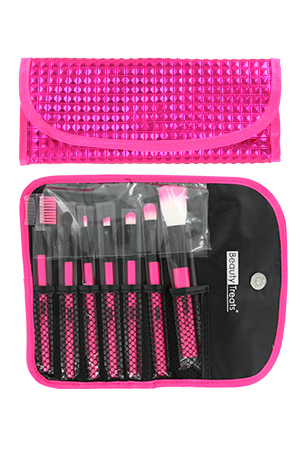 [BTS14801] Beauty Treats 7pc Brush Set in Pouch_Pink Pyramid [BTS148]#70