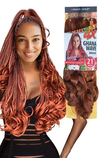 [MG] 4X Ghana Wave Braid 21"