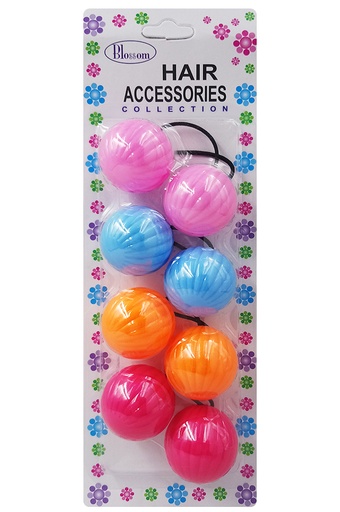 [BLO40161] Blossom 36mm Hair Ball - Color Mix #PPP08-06T - pk