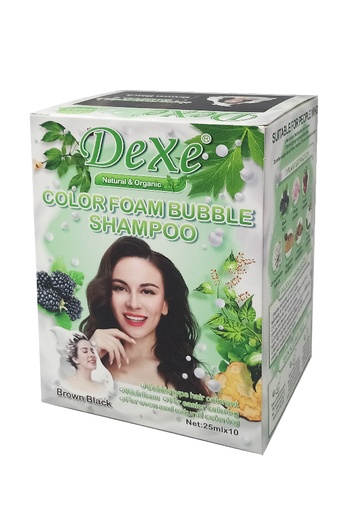 [DEX31624] Dexe Color Foam Bubble Shampoo Brown Black (25 ml x 10 pc) #11