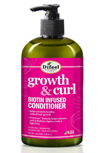 [DIF12236] Difeel Growth & Curl Biotin Infused Conditioner (12 oz) #204