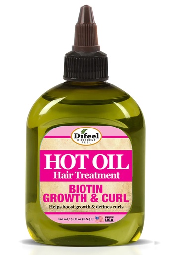 [DIF31526] Difeel Hot Oil Hair Treatment - Biotin Growth & Curl(7.1 oz) #184