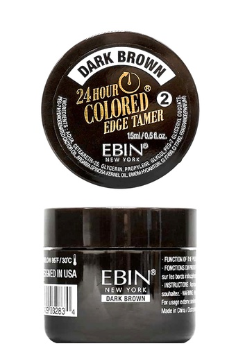[EBN03283] Ebin 24 Hr Edge Tamer Colored (15ml) Dark Brown  #175