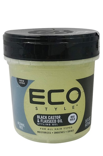 [ECS00421] Eco Gel -Black Castor & Flaxseed Oil (50% More/24 oz) #81B