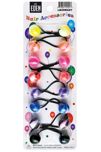 [LB20WAST] Eden 20mm Hair Ball -Assorted #LB20WAST-pk