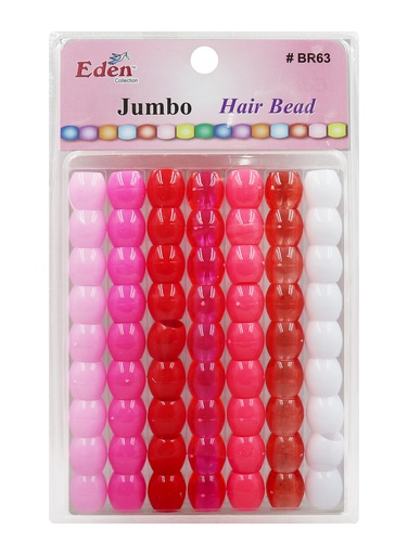 [BR63Q] Eden XLG Blister JUMBO Round Beads -Pink Tone #BR63 -pk