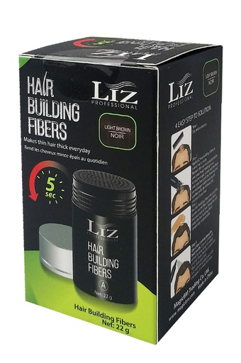 [LIZ02537] Liz Hair Building Fibers - Light Brown (22 g) #33