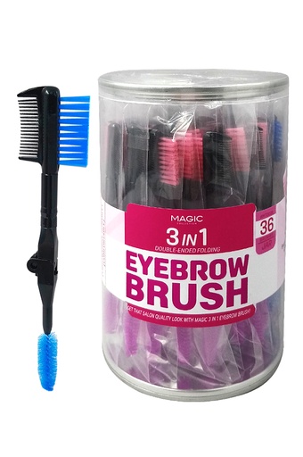 [MC24604] Magic 3IN1 Eyebrow Brush (36 pc) #MTO035 - Jar