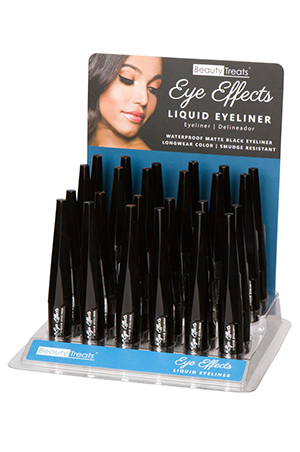 [BTS81224] BeautyTreats Eye E.Liquid Eyeliner-Black(24pc/ds)[BTS812]-ds