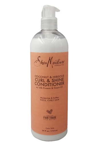 [SHM01668] Shea Moisture Coconut & Hibiscus Curl & Shine Conditioner (24 oz) #187