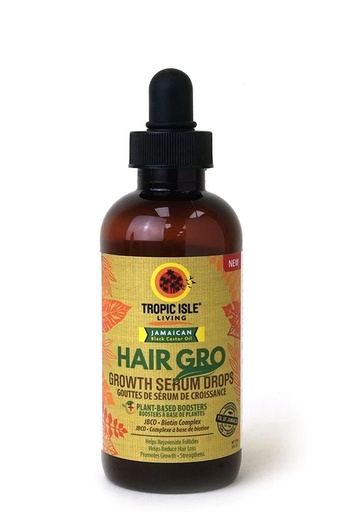 [TRP13466] Tropic Isle Jamaican Black Castor Oil Hair Gro Growth Serum Drops (4 oz) #38