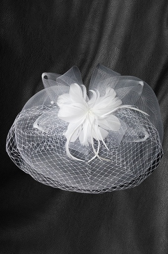 [MG07342] Church Hat #MG07342 (White) - pc