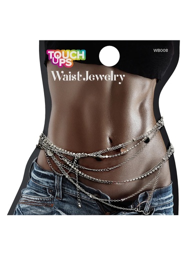 [TOU12607] Touch Ups Waist Beads Chain -Hearts #WB008 -pc
