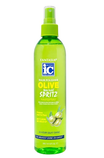 [FAN04303] Fantasia IC Hair polisher Olive Firm Hold Spritz Hairspray (10 oz) #144