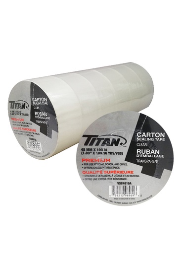 [TTN98969] TITAN Clear Tape _48mmx100m (6pc/pk) #VSC4810A