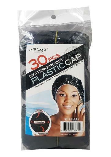 [MC18053] Magic Collection 30pcs Shower Plastic Cap #18051BLA-pk