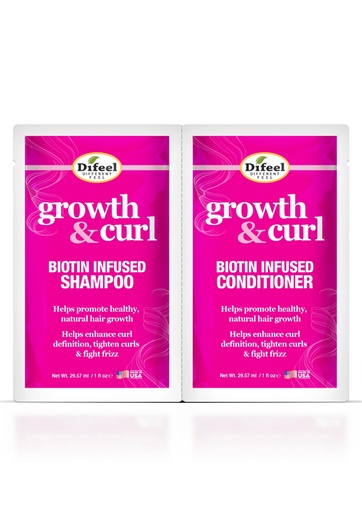 [DIF31614] Difeel Growth & Curl Shampoo & Conditioner Pack (2 oz/dz) #228