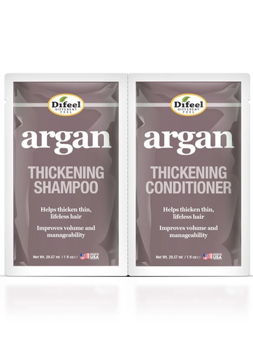 [DIF31620] Difeel Argan Thickening Shampoo & Conditioner Pack (2 oz/dz) #229