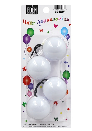 [LB40W] EDEN 40mm Hair Ball -White #LB40W -pk