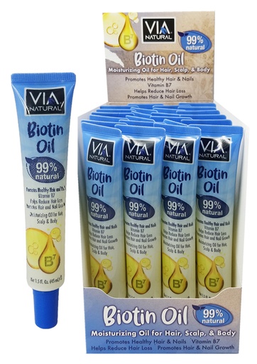 [VIA57975] Via Natural Biotin Oil Tube (1.5oz/24pc/ds) #87