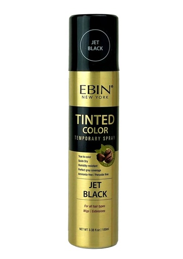 [EBN68041] Ebin Tinted Color Temporary Spray - Jet Black (3.38 oz) #217
