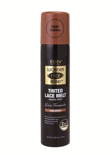 [EBN68081] Ebin Wonder Bond Tinted Lace Melt Aerosol Spray - Dark Brown (3.38 oz) #233