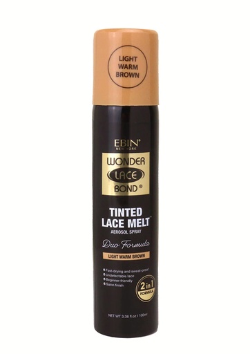 [EBN68078] Ebin Wonder Bond Tinted Lace Melt Aerosol Spray - Light Warm Brown (3.38 oz) #234