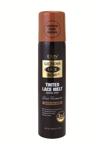 [EBN68080] Ebin Wonder Bond Tinted Lace Melt Aerosol Spray - Medium Dark Brown (3.38 oz) #236