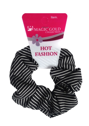 [MG07458A] Magic Gold Hot Fashion Ponytailer(Blk Stripe) #0758A -dz