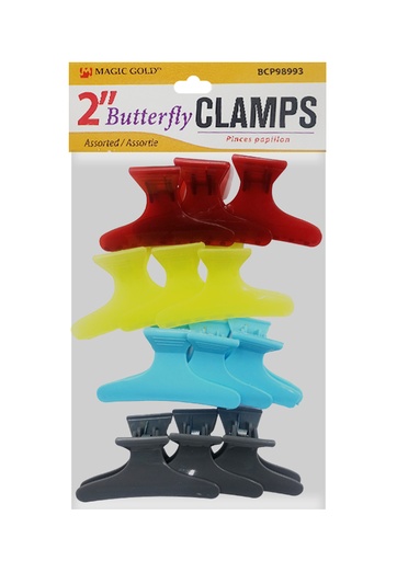 [MG98993] Magic Butterfly Clamps 2" -Assort #BCP98993 -pk