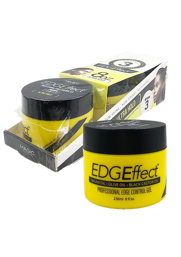 [MC24494] EDGEffect Edge Control Gel_Ultra Hold/Argan Oil #EEF0038(8oz)#5 -pc