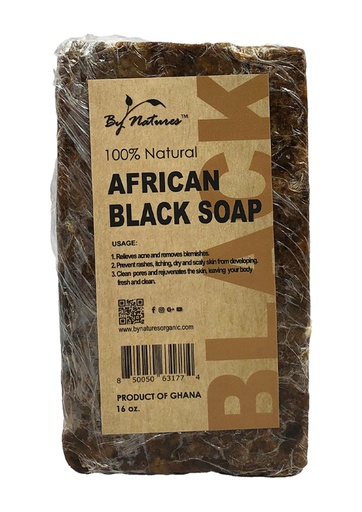 [BYN63177] By Nature African Black Soap (16 oz) #100