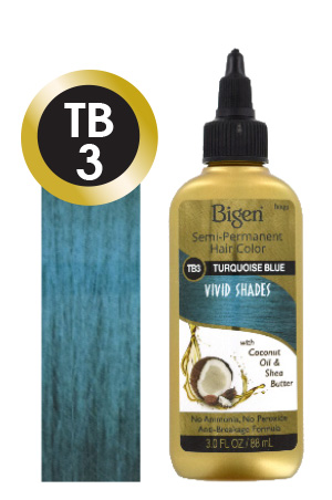 [BIG02016] Bigen Semi-Permanent Color Vivid Shades#TB3 TurquoiseBlue#22