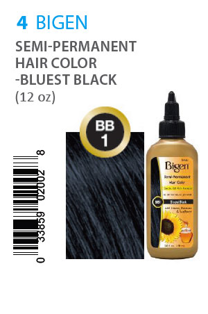 [BIG02002] Bigen Semi-Permanent Hair Color #BB1 Bluest Black #4