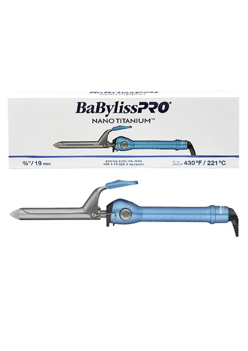 [BNT75SNC] BaByliss Pro Nano Spring Curling Iron 3/4"(19mm) #BNT75SNC