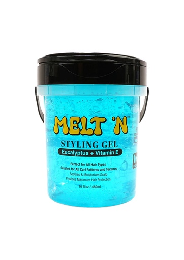 [EBN68277] EBIN MELT’N Styling Gel -Blue Eucalyptus + Vit.E (16 oz/480 ml) #250