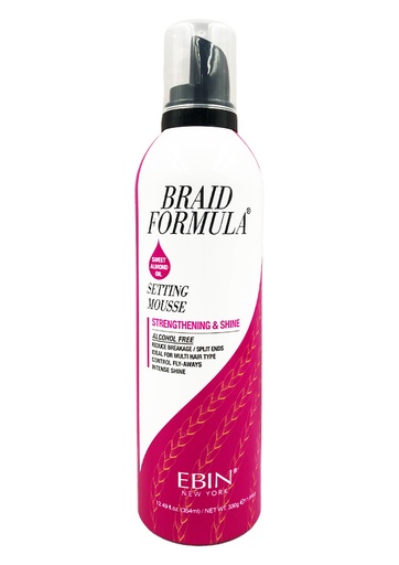 [LPSM03] EBIN Braid Formula Setting Mousse Strengthening & Shine (12.49 oz/354 ml) #259