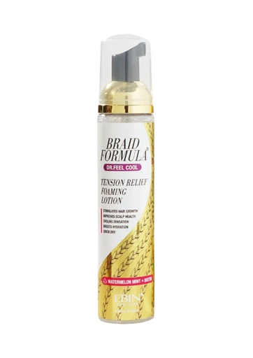 [BFDTW100] Ebin Braid Formula Dr.Feel Cool  Tension Relief Foaming Lotion Watermelon Mint+Biotin (3.38 oz / 100 ml) #271