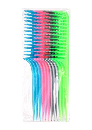 [MC90768] Magic Long Bone Tail Comb Pearl #2664PA(#0768) Assrt -dz