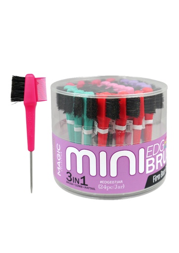 [MC88891] Magic Mini Edge Brush 3in1 #EDGE07JAR (24pc/Jar) - pk